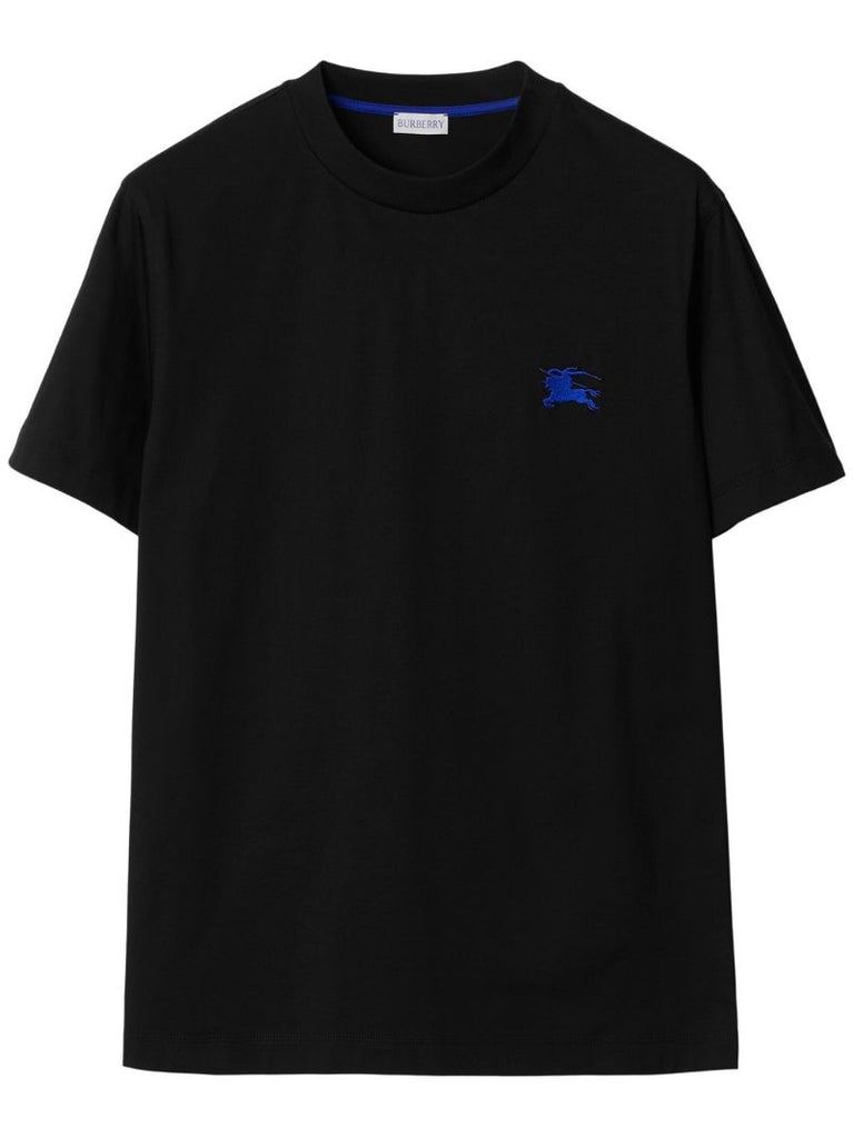 Black Edk-embroidered Cotton T-shirt