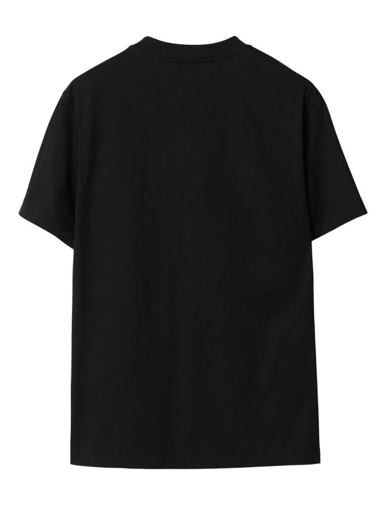 Black Edk-embroidered Cotton T-shirt