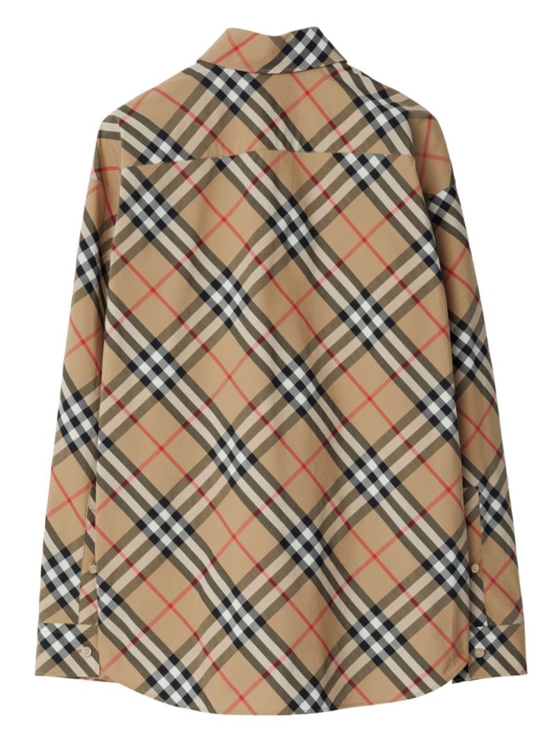 Neutral Nova Check Cotton Shirt