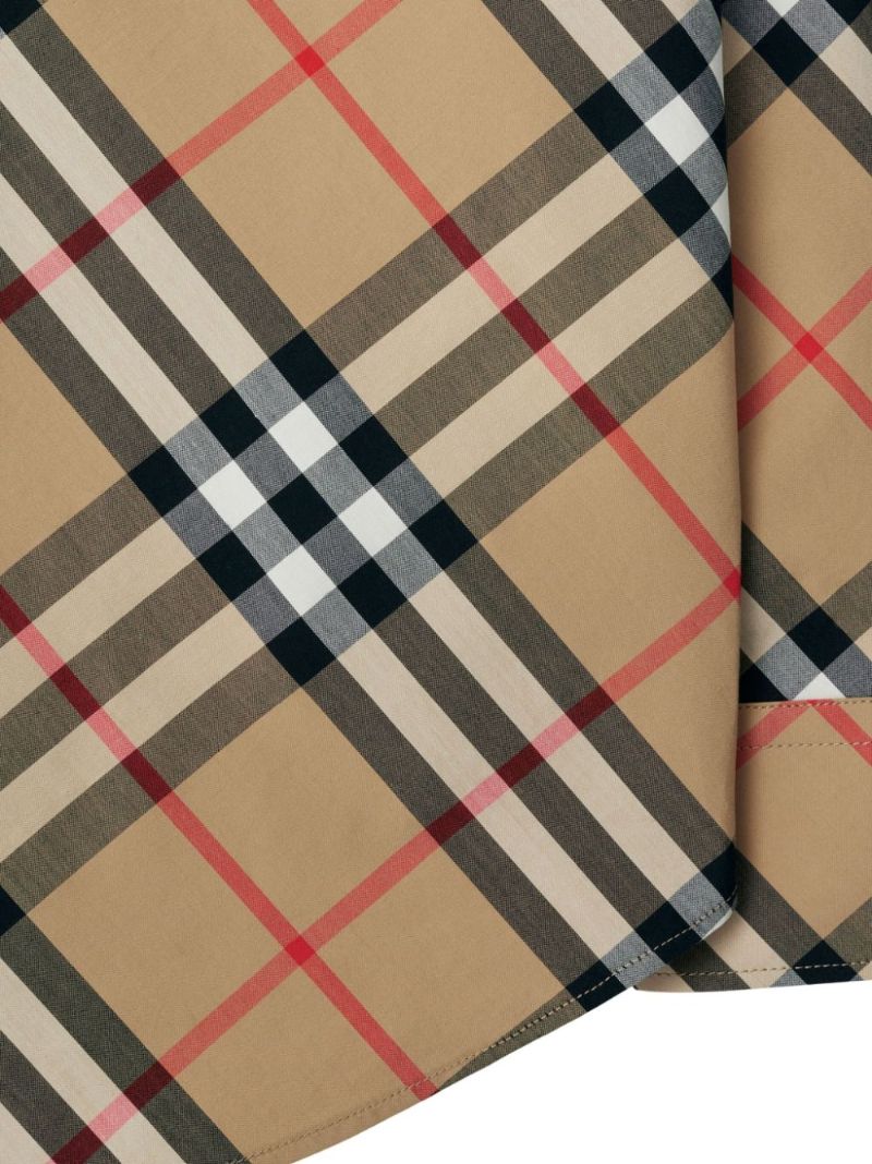 Neutral Nova Check Cotton Shirt