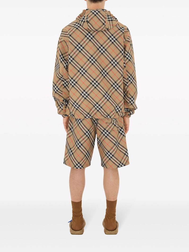 Neutral Vintage Check Reversible Jacket
