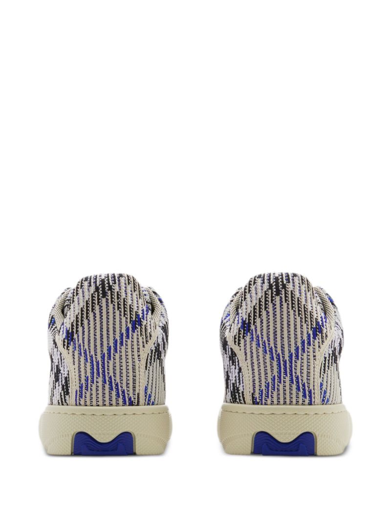 Neutral Box Chequered Sneakers