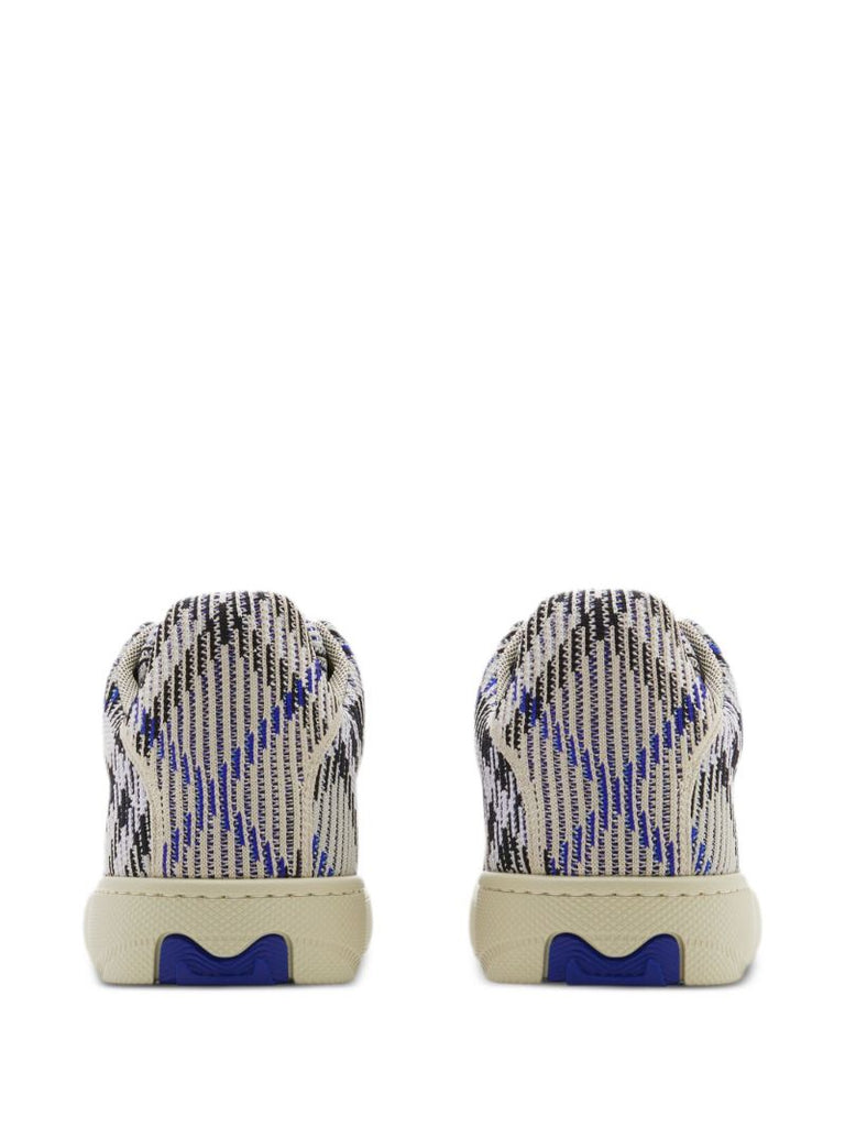 Neutral Box Chequered Sneakers