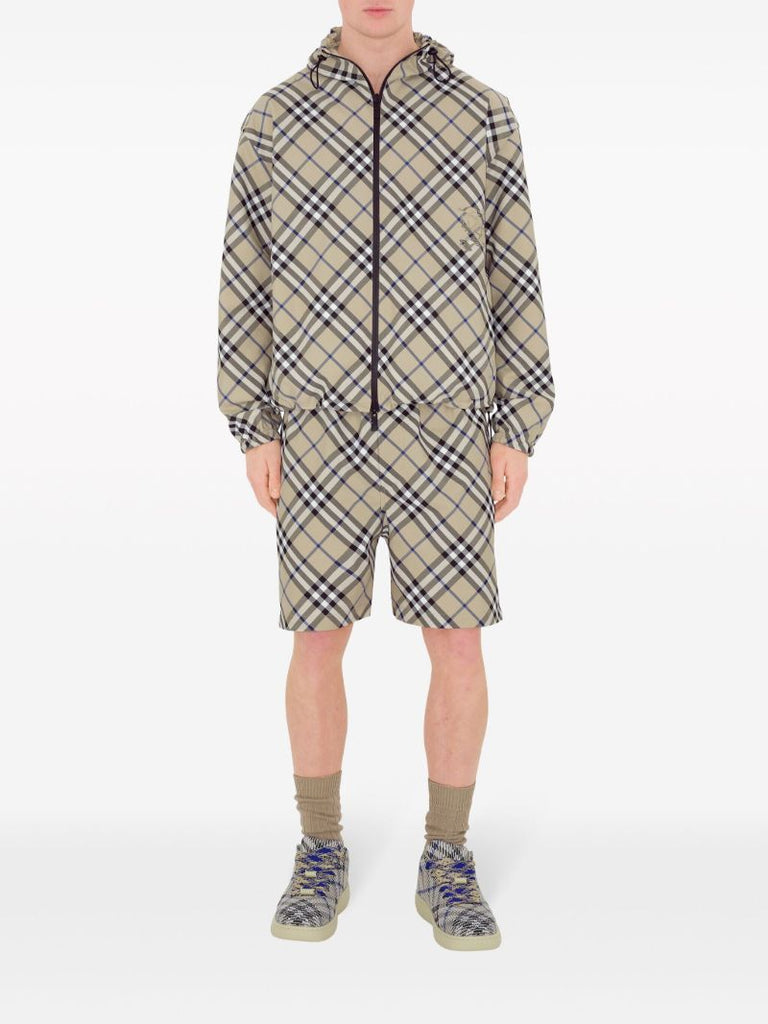 Neutral Box Chequered Sneakers