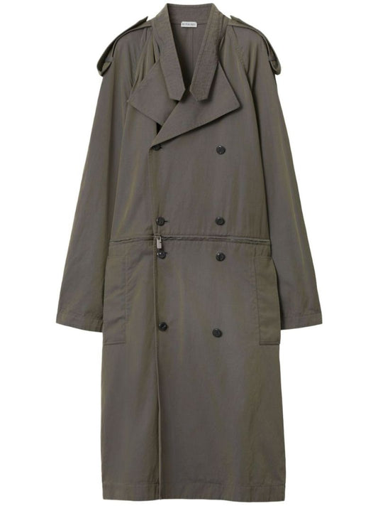Grey Changeant Trench Dress
