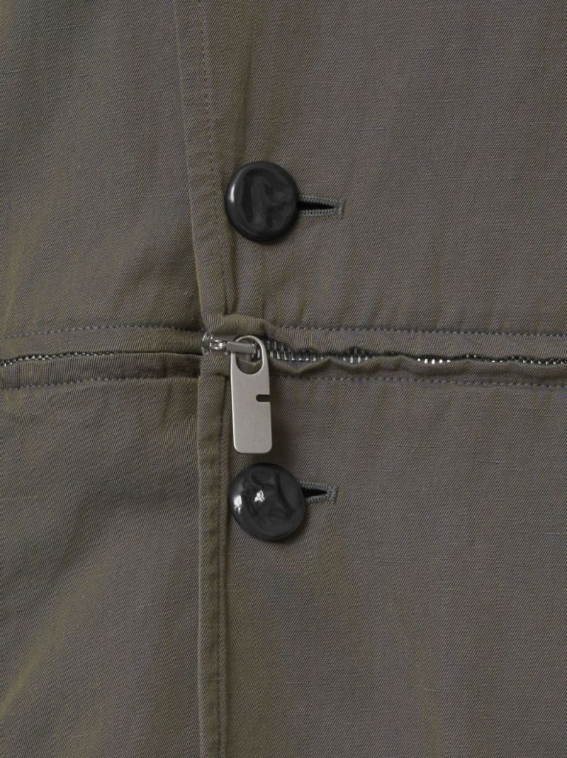 Grey Changeant Trench Dress
