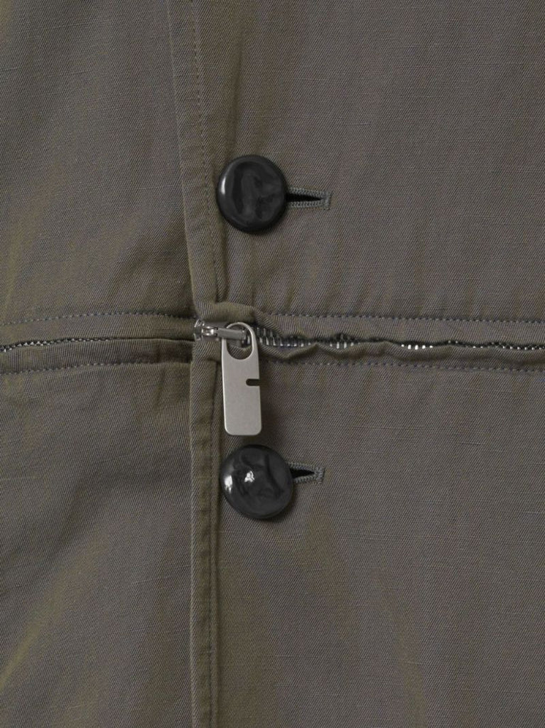 Grey Changeant Trench Dress