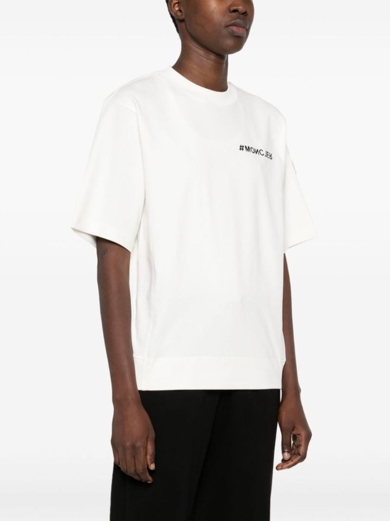 White Daynamic Logo-print Cotton T-shirt