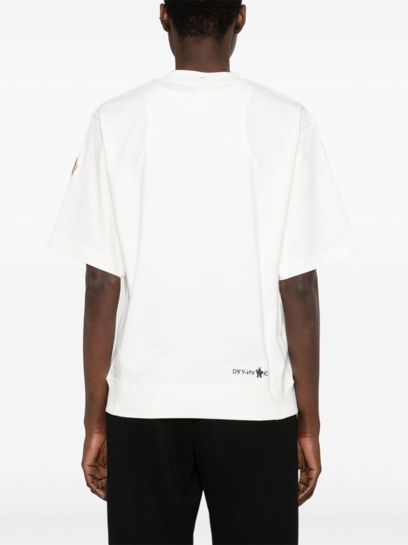 White Daynamic Logo-print Cotton T-shirt