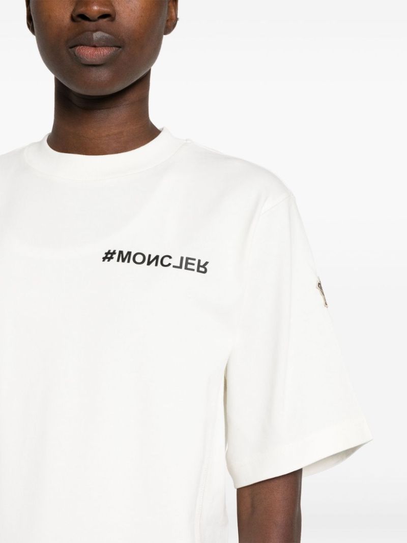 White Daynamic Logo-print Cotton T-shirt
