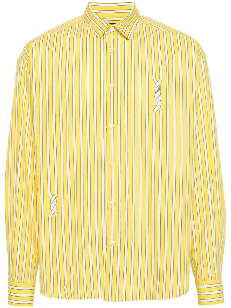 Yellow La Chemise Simon Striped Shirt