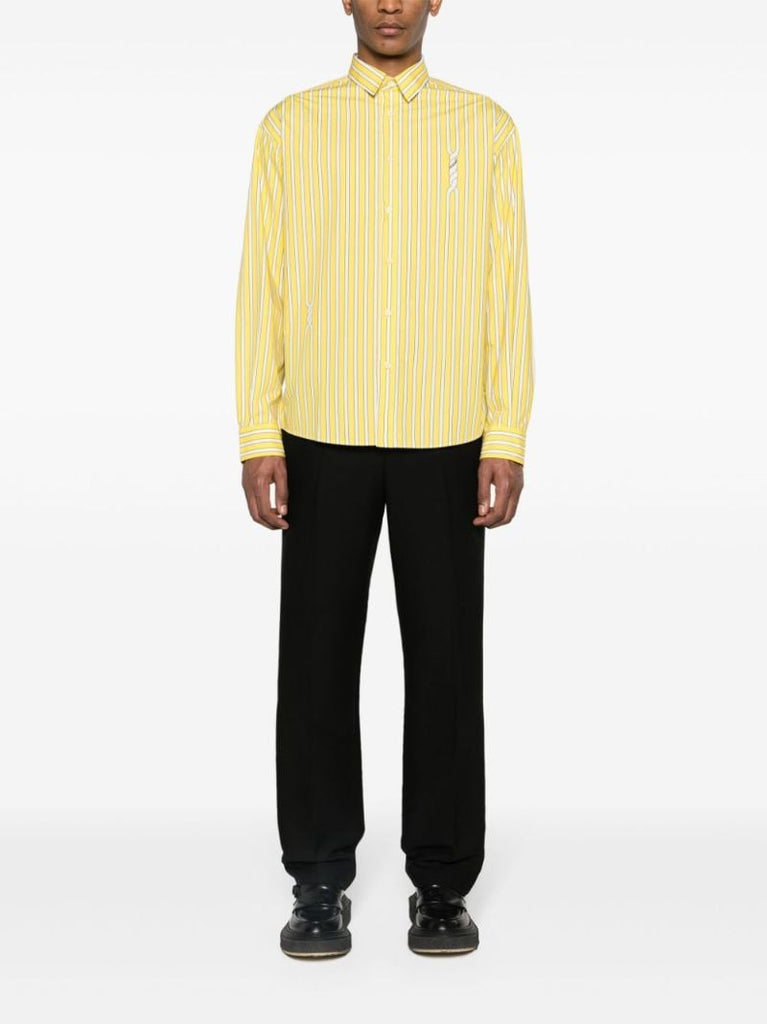 Yellow La Chemise Simon Striped Shirt