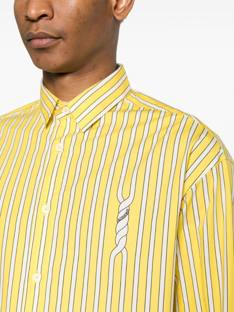 Yellow La Chemise Simon Striped Shirt