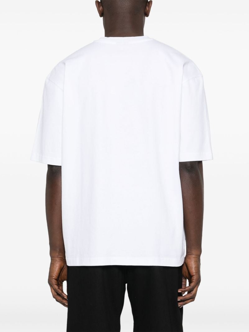 White Cuadro Abstract Print T-shirt