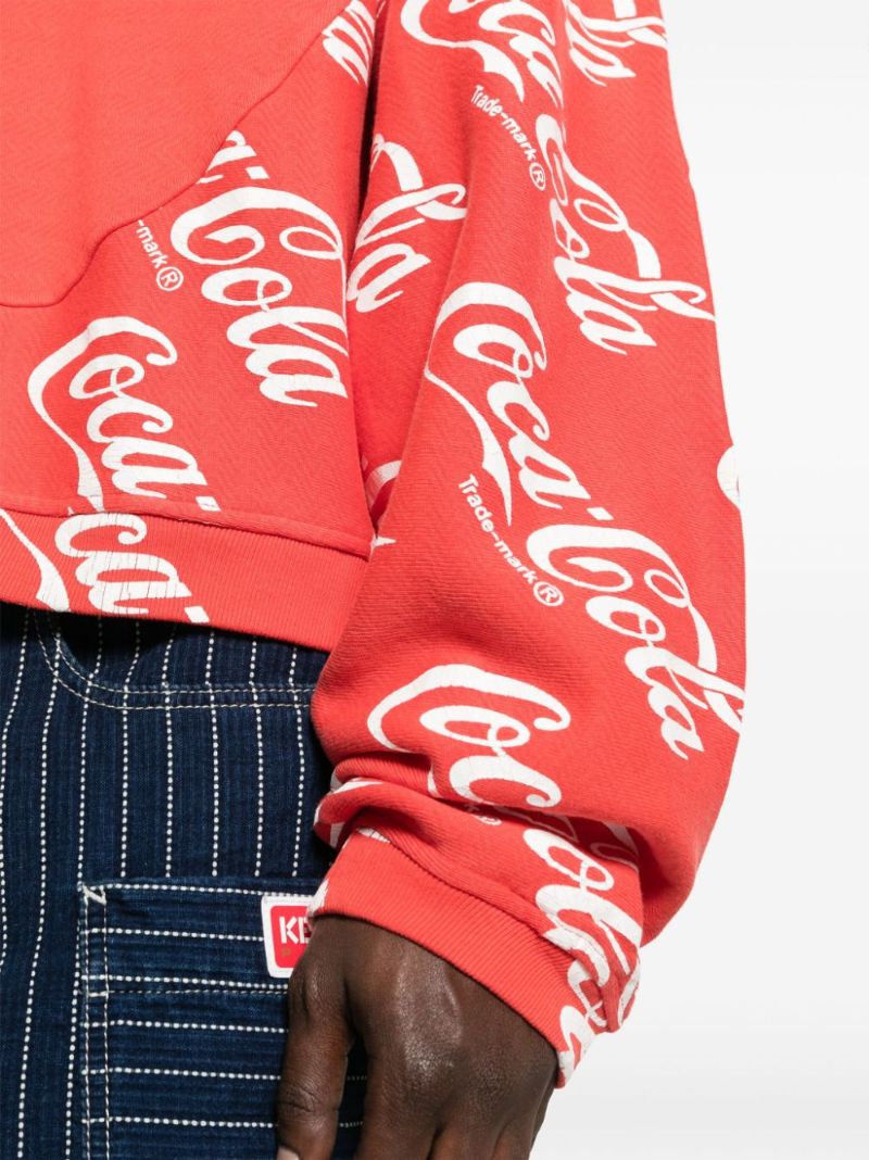 X Coca-cola Red Cotton Hoodie