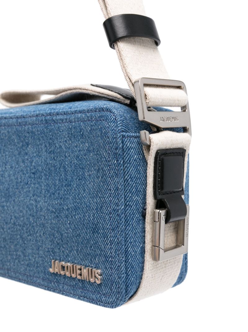 Blue Le Cuerda Horizontal Messenger Bag