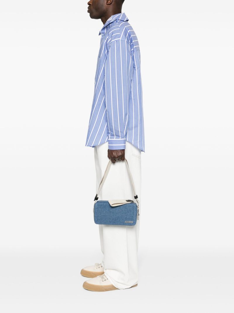 Blue Le Cuerda Horizontal Messenger Bag