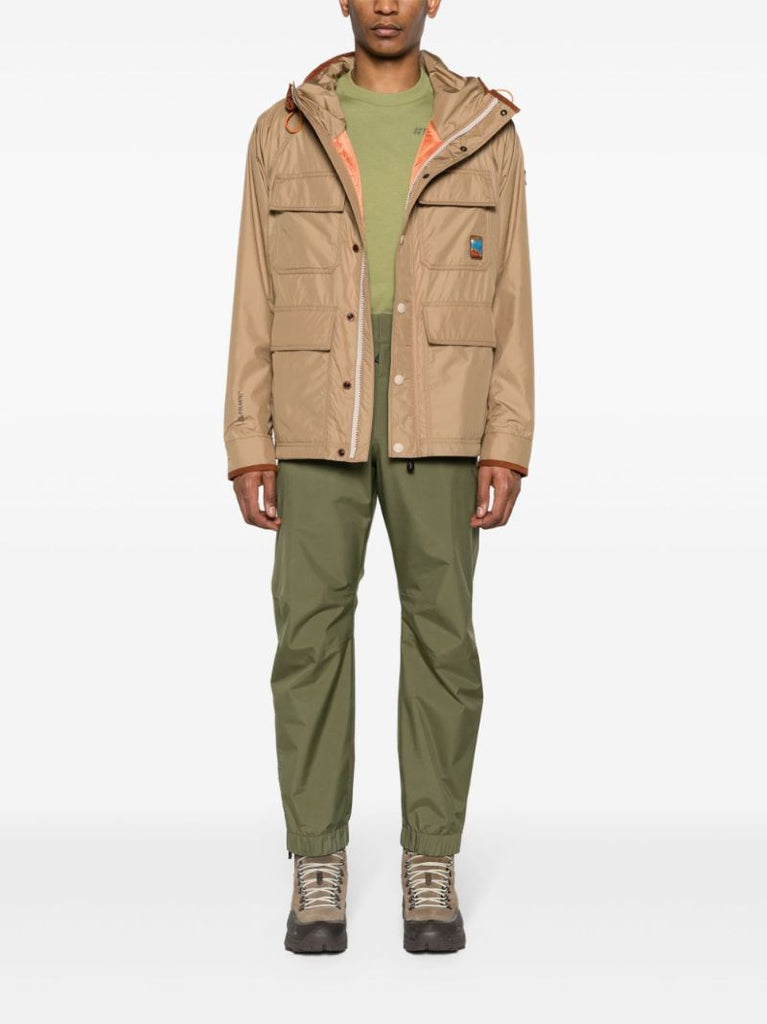 Green Waterproof Tapered Trousers