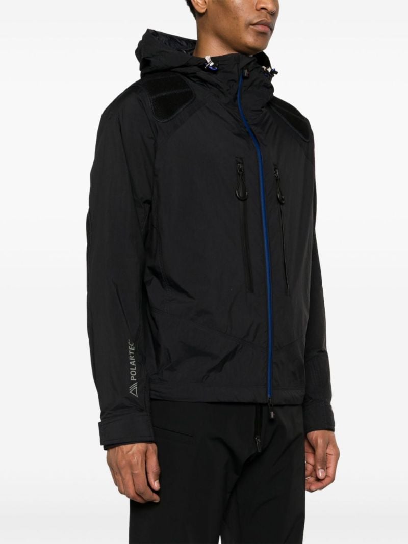 Black Ripstop Hooded Jacket