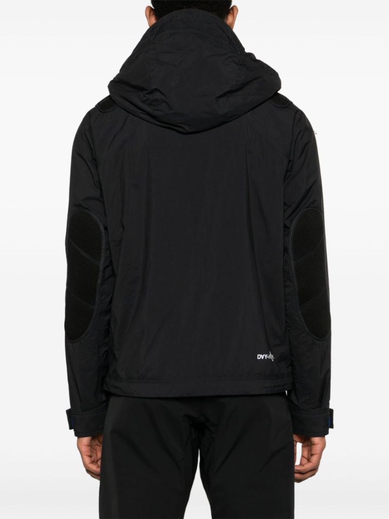 Black Ripstop Hooded Jacket