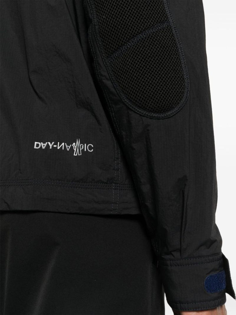 Black Ripstop Hooded Jacket