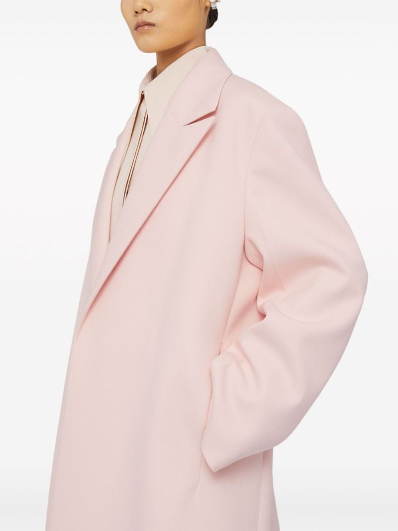 Pink Belted Wool Coat