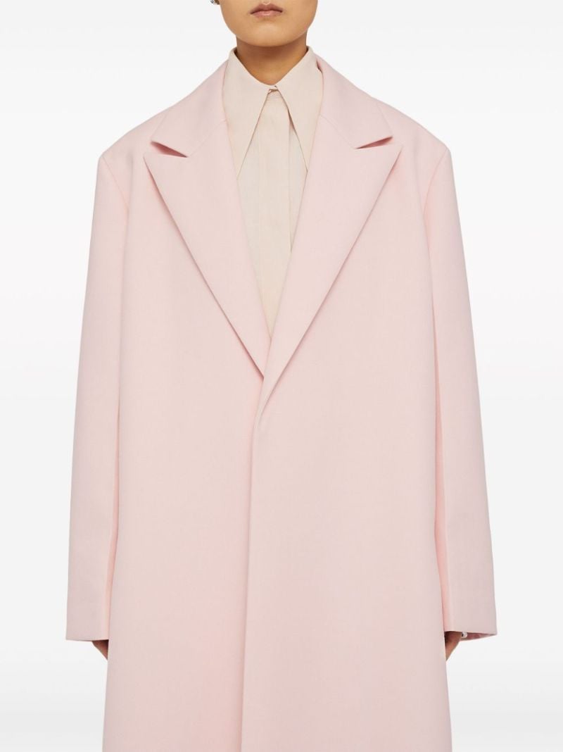 Pink Belted Wool Coat