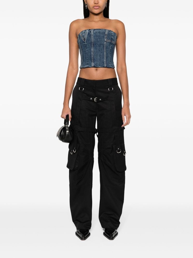 Blue Ma Denim Bustier Top