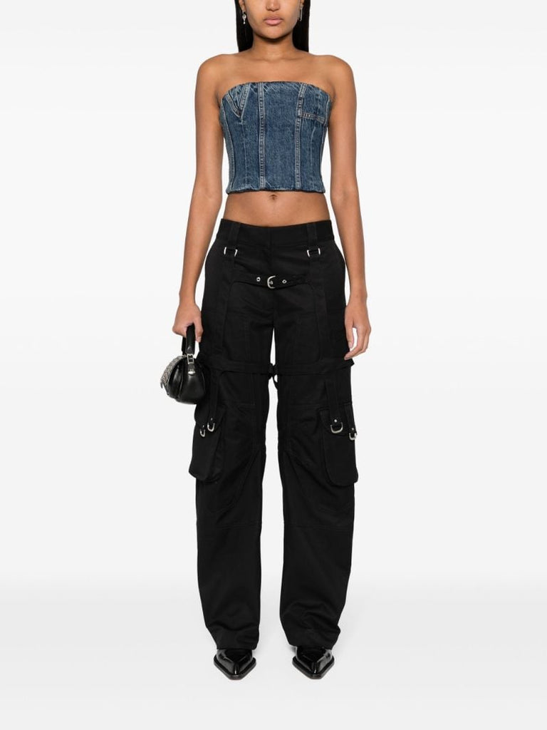 Blue Ma Denim Bustier Top