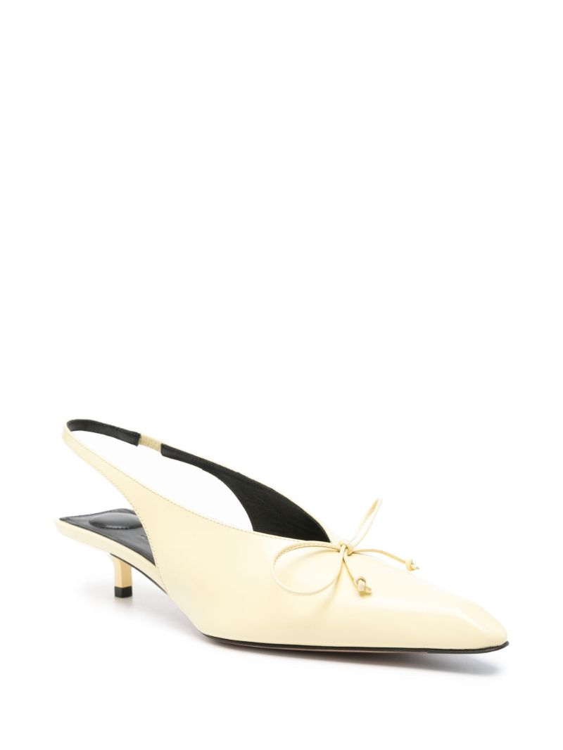 Yellow Cubisto 40 Leather Pumps