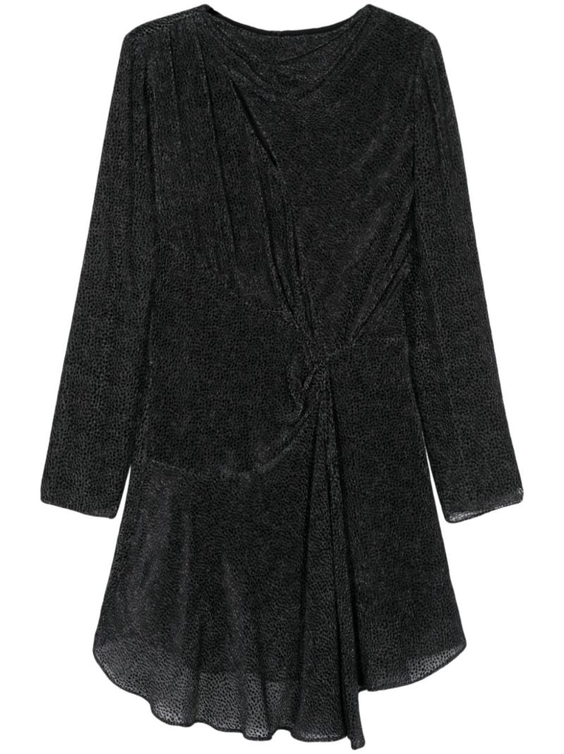 Black Selma Draped Dress
