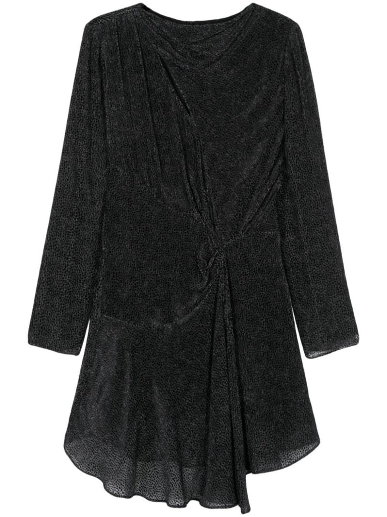 Black Selma Draped Dress