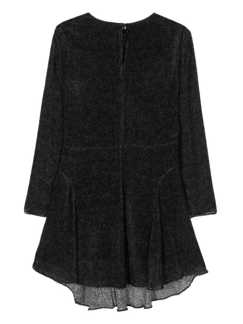 Black Selma Draped Dress