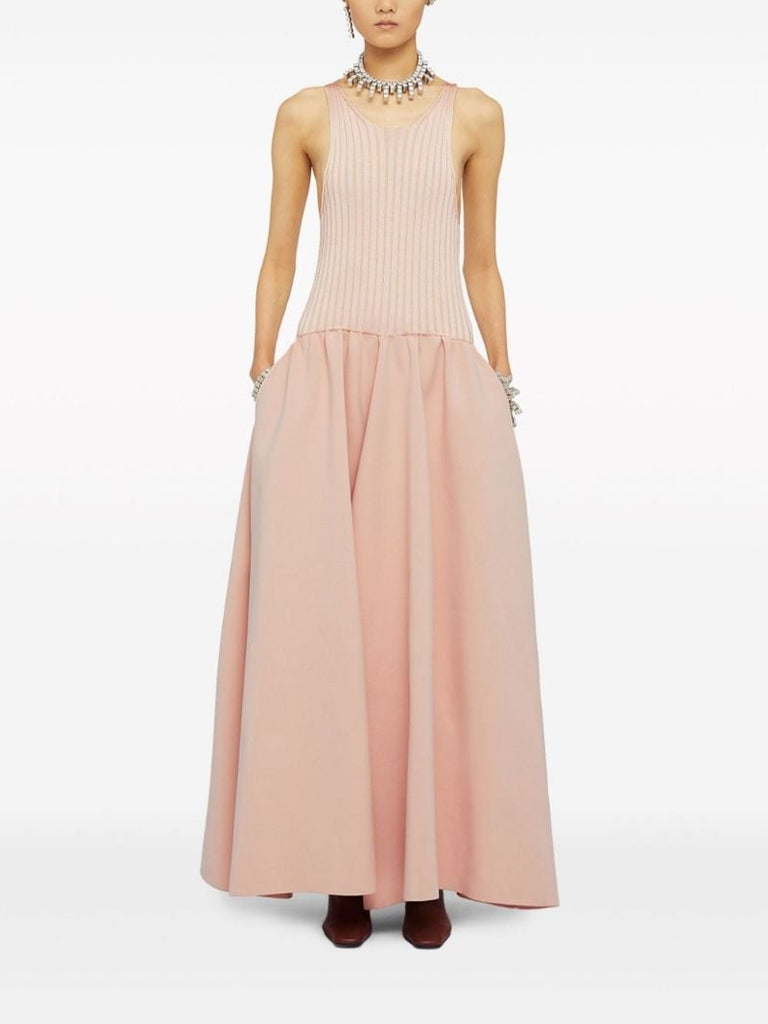 Pink Panelled Maxi Dress