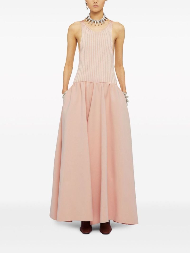 Pink Panelled Maxi Dress