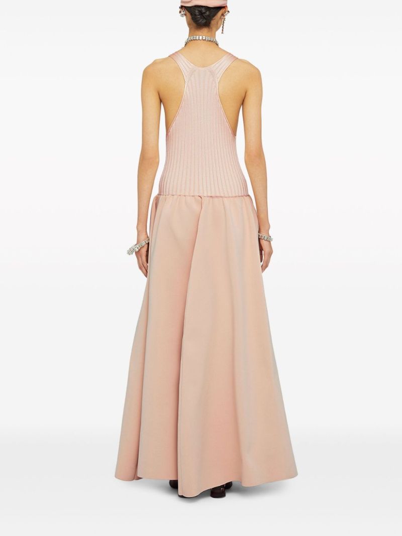 Pink Panelled Maxi Dress