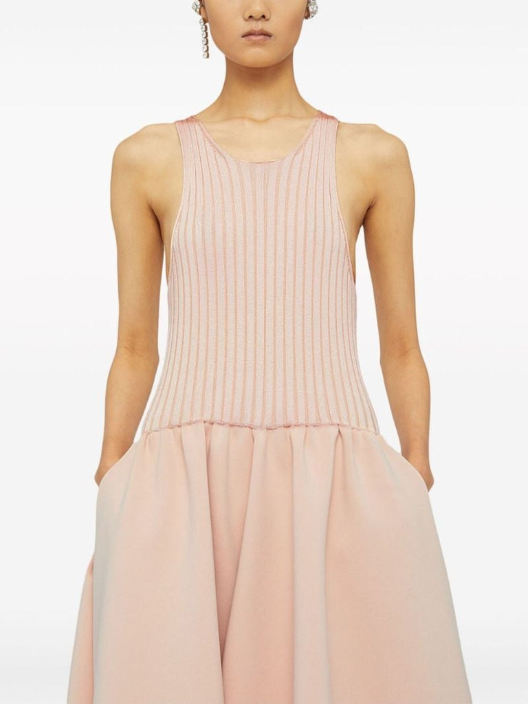 Pink Panelled Maxi Dress