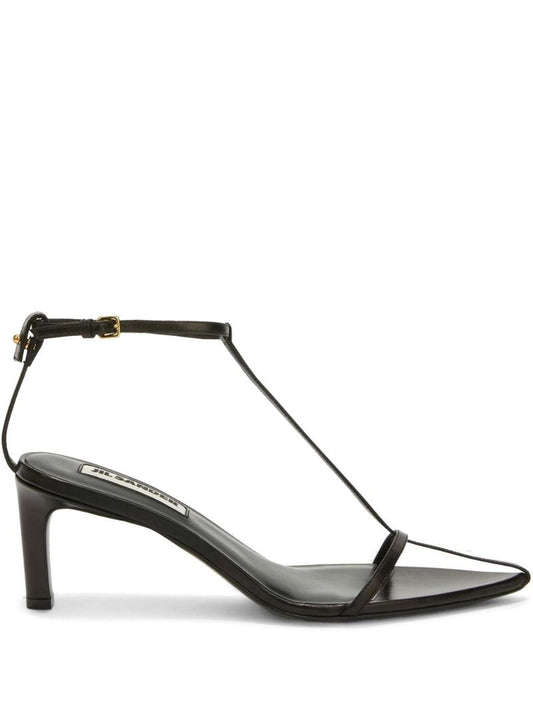 Black Leather Sandals
