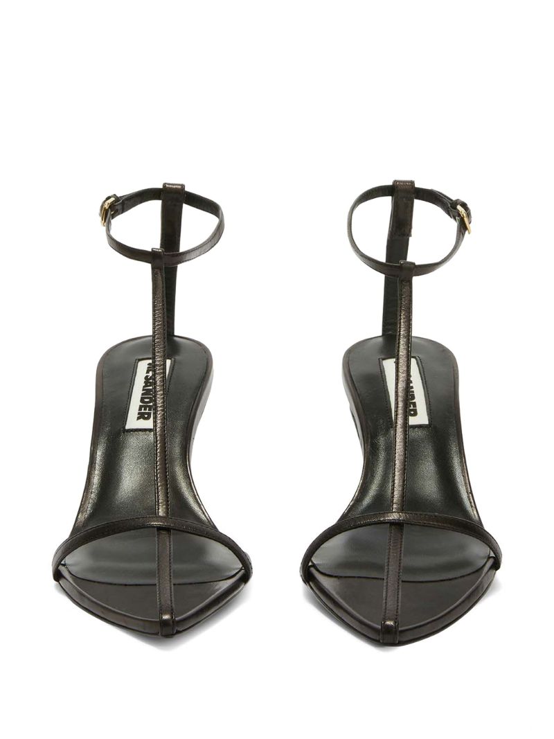 Black Leather Sandals