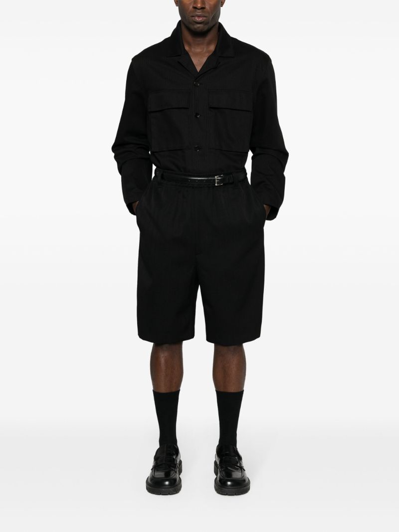 Black Le Bermuda Juego Wool Shorts