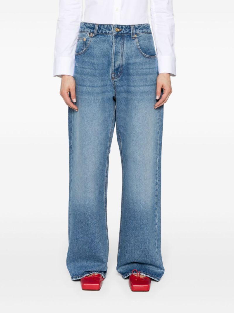 Blue Le De-nÃ_x0083_Â®mes Large Jeans