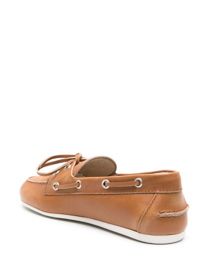 Brown Leather Lace-up Shoes