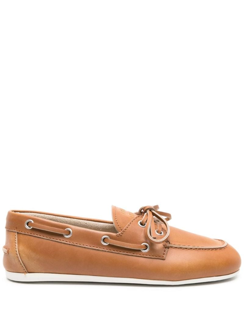 Brown Leather Lace-up Shoes