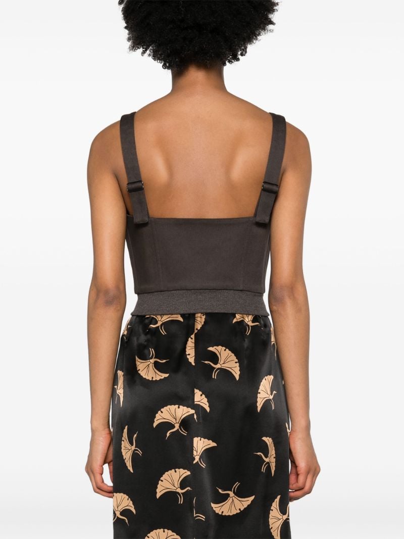 Brown Corset Style Top