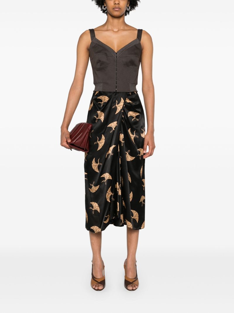 Brown Corset Style Top