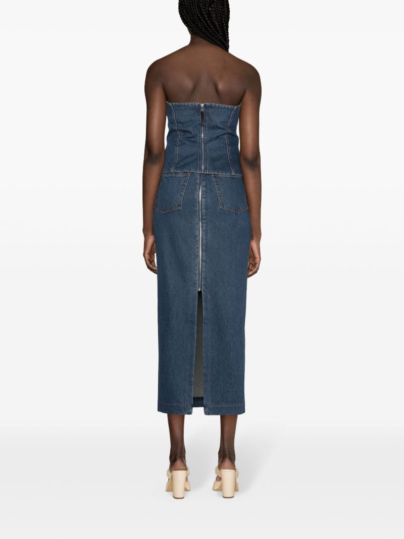 Blue Jo Denim Bandeau Top