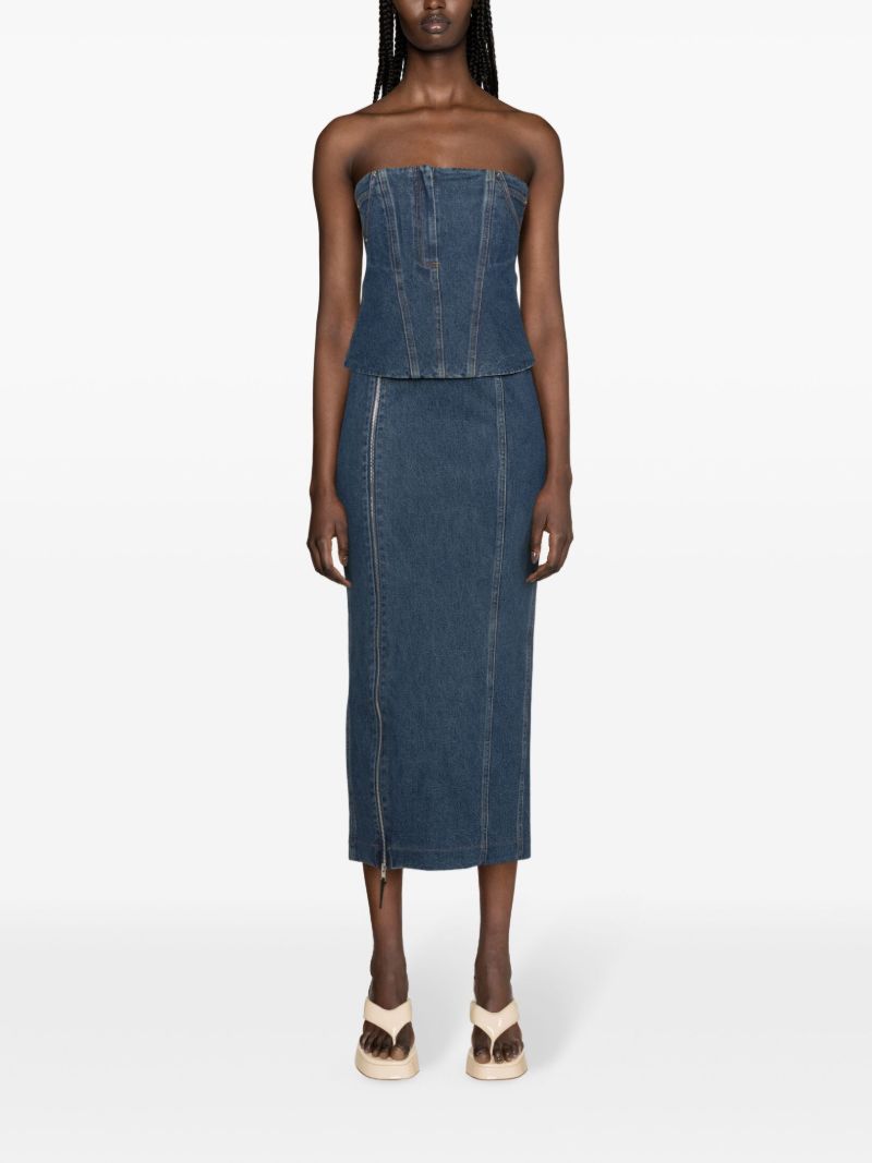 Blue Jo Denim Bandeau Top