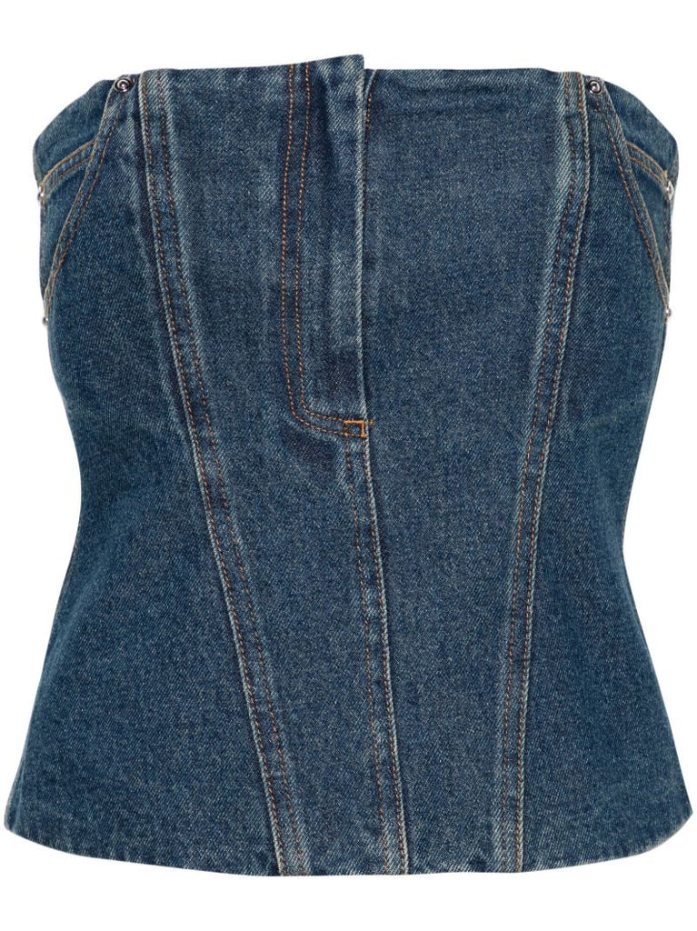 Blue Jo Denim Bandeau Top