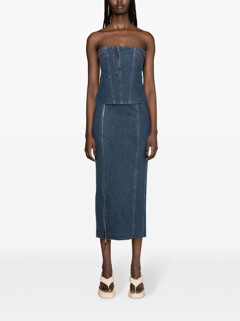 Blue Jo Denim Midi Skirt