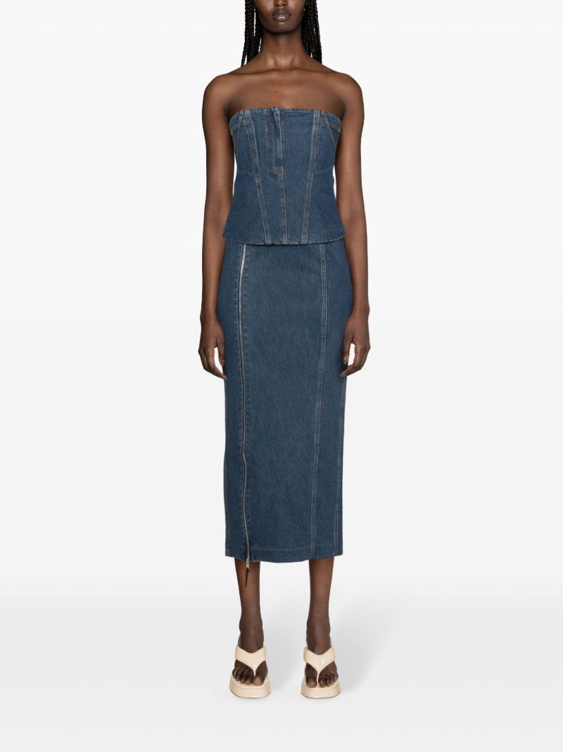 Blue Jo Denim Midi Skirt